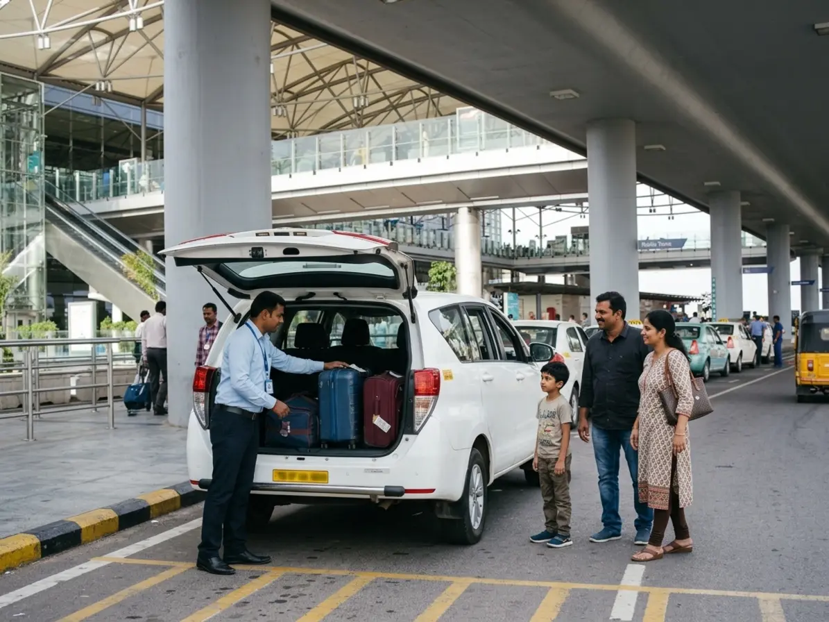 Airport pickup — luggage loaded for you