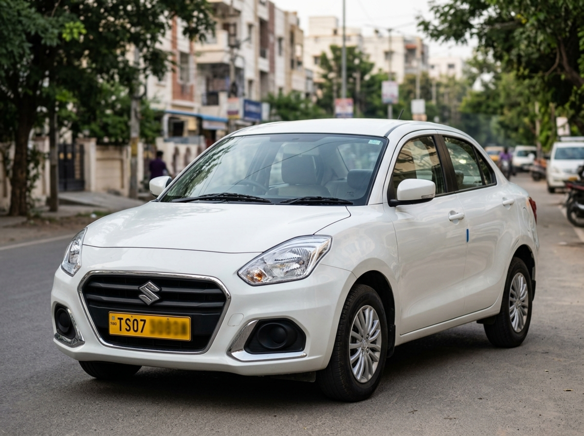 Sedan taxi (Swift Dzire / Etios) for outstation trips from Hyderabad